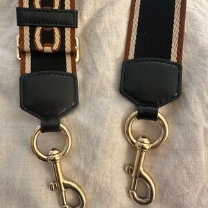 Marc Jacob’s double J strap. Stylish Black and Tan Strap
